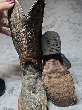 Corral Western Cowboy Boots in Brown and Gray